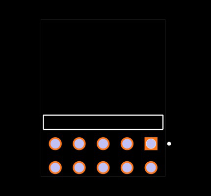 TLW-105-01-H-D-RA Footprint