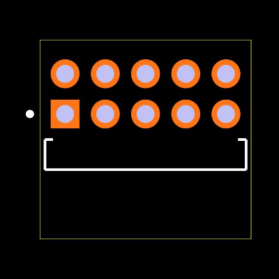 TMM-105-01-L-D-RA Footprint