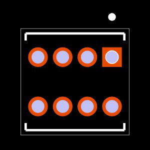 TMS-104-55-G-D Footprint
