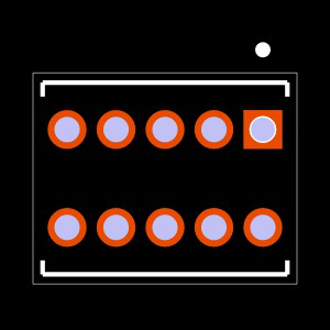 TMS-105-54-S-D Footprint
