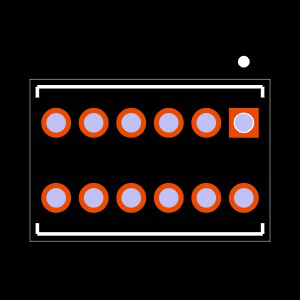 TMS-106-55-G-D Footprint