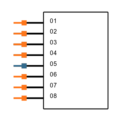 TMS-108-01-T-S-RA Symbol