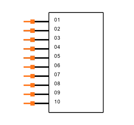 TMS-110-58-L-S Symbol