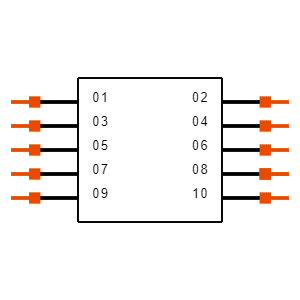 TSM-105-01-F-DV-LC-P Symbol