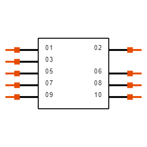 TSM-105-01-L-DH-004-P-TR Symbol