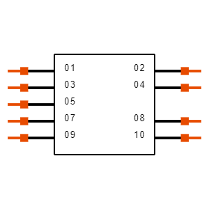TSM-105-01-L-DH-A-006-K-TR Symbol