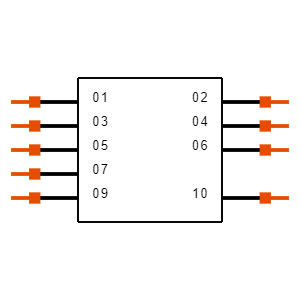 TSM-105-01-L-DV-008-P-TR Symbol