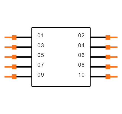 TSM-105-01-SM-DV-A-P Symbol