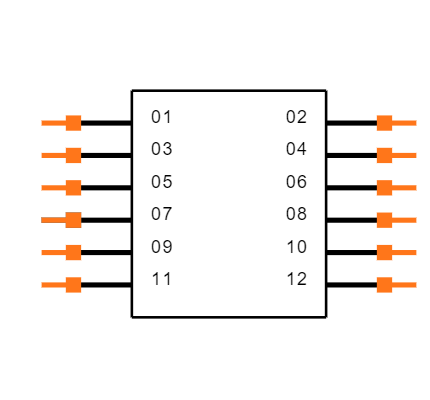TSM-106-03-L-DH-A-K Symbol