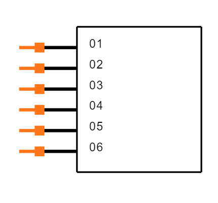TSM-106-04-T-SH-TR Symbol