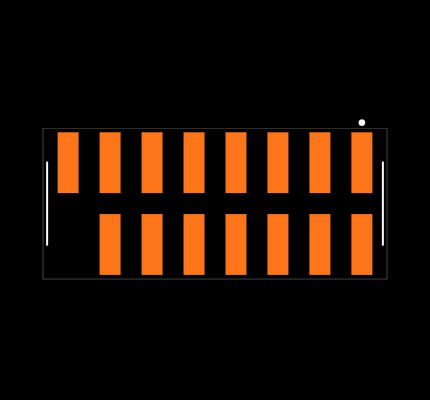 TSM-108-01-F-DV-016 Footprint