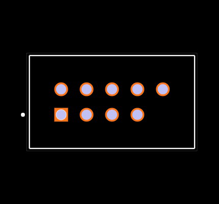 TSS-105-02-SS-D-09 Footprint