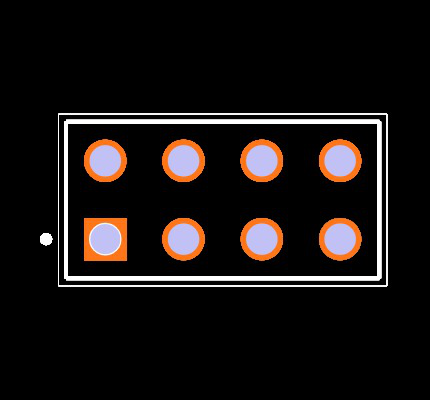 TSW-104-08-G-D-LL Footprint