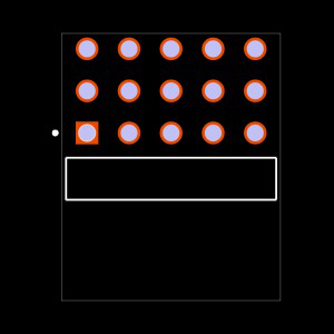 TSW-105-08-G-T-RA Footprint