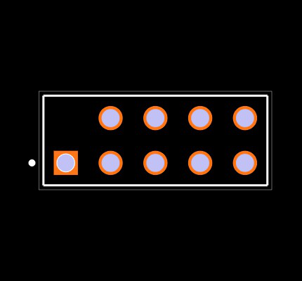 TSW-105-08-L-D-LL-002 Footprint
