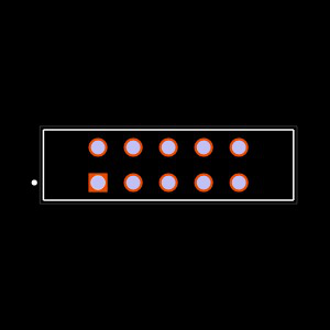 TSW-105-08-S-D-LC Footprint