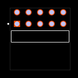 TSW-105-09-F-D-RA Footprint