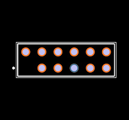 TSW-106-07-T-D-001 Footprint