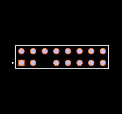 TSW-108-23-F-D-005 Footprint