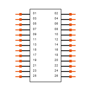 TSW-113-08-G-D-RA Symbol