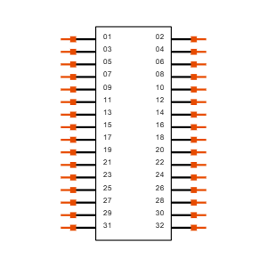 TSW-116-08-F-D-RA Symbol