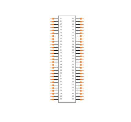 TSW-129-08-G-T-RA Symbol