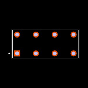 TSW-204-25-G-Q Footprint