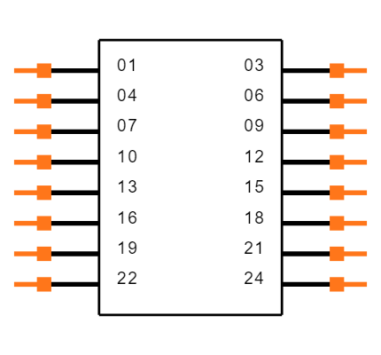 TSW-208-14-G-Q Symbol
