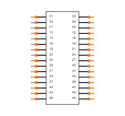 TSW-216-08-G-Q-RA Symbol