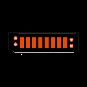 UMPS-08-07.5-SL-V-S-W-FR Footprint