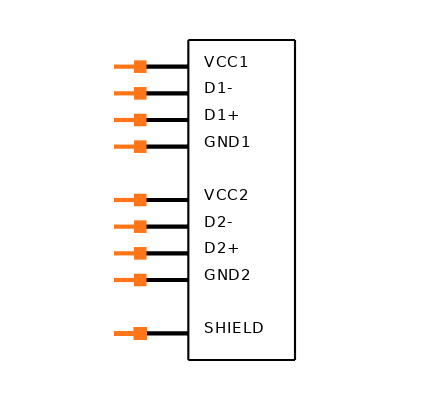 USB-A-D-F-B-TH Symbol