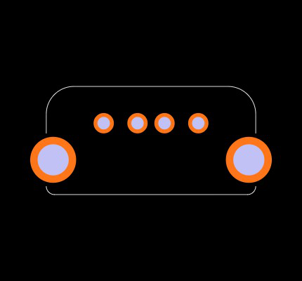USB-A-S-F-W-VT Footprint