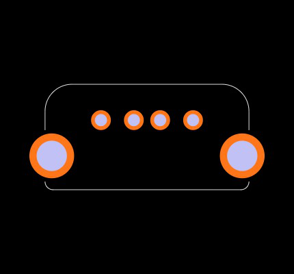 USB-A-S-S-W-VT Footprint