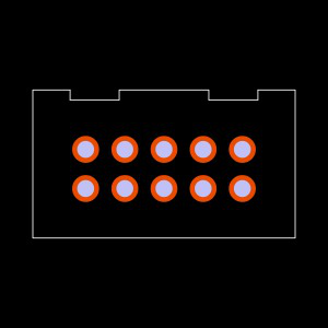 ZLTMM-105-75-S-D-250 Footprint