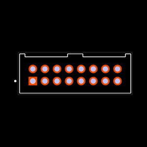 ZLTMM-108-63-L-D-460 Footprint