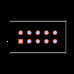 ZSS-105-01-S-D-450 Footprint