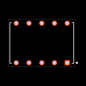 BCS-105-S-D-HE Footprint