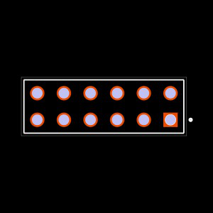 BCS-106-L-D-TE Footprint