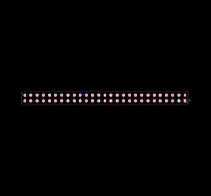 BCS-127-L-D-TE Footprint