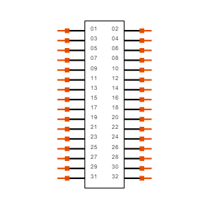CLM-116-02-H-D-BE Symbol