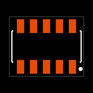 CLP-105-02-L-DH Footprint