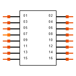 CLP-108-02-G-D-BE-A Symbol