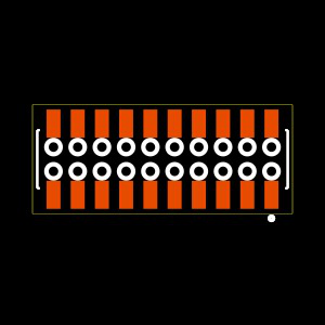 CLP-110-02-G-D-BE-K-TR Footprint