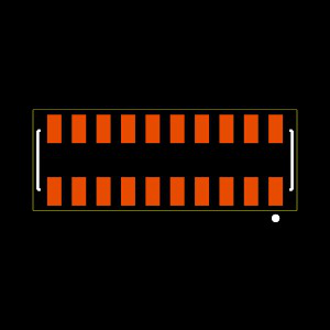 CLP-110-02-G-D Footprint