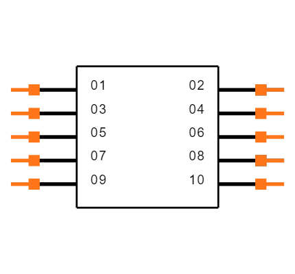 ESHF-105-01-L-D-SM-LC-K-TR Symbol