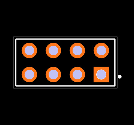 ESQ-104-14-G-D Footprint