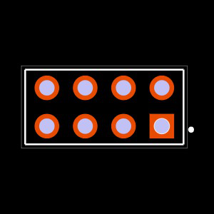 ESQ-104-34-L-D Footprint