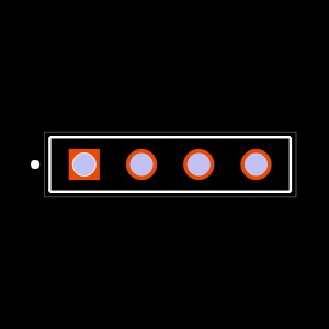 ESQ-104-58-G-S Footprint