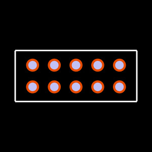ESQ-105-24-S-D Footprint