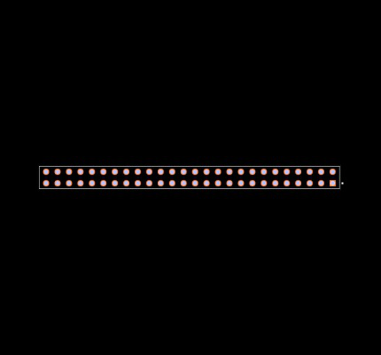 ESQ-126-44-G-D Footprint
